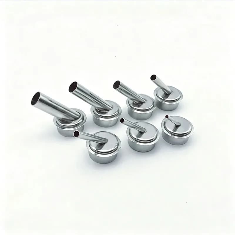 Heat Gun Nozzle Set 7/8/15Pcs Stainless Steel 3-12mm Replacement Tips for Heat Shrink Wrap DIY Craft Electronic Repairs