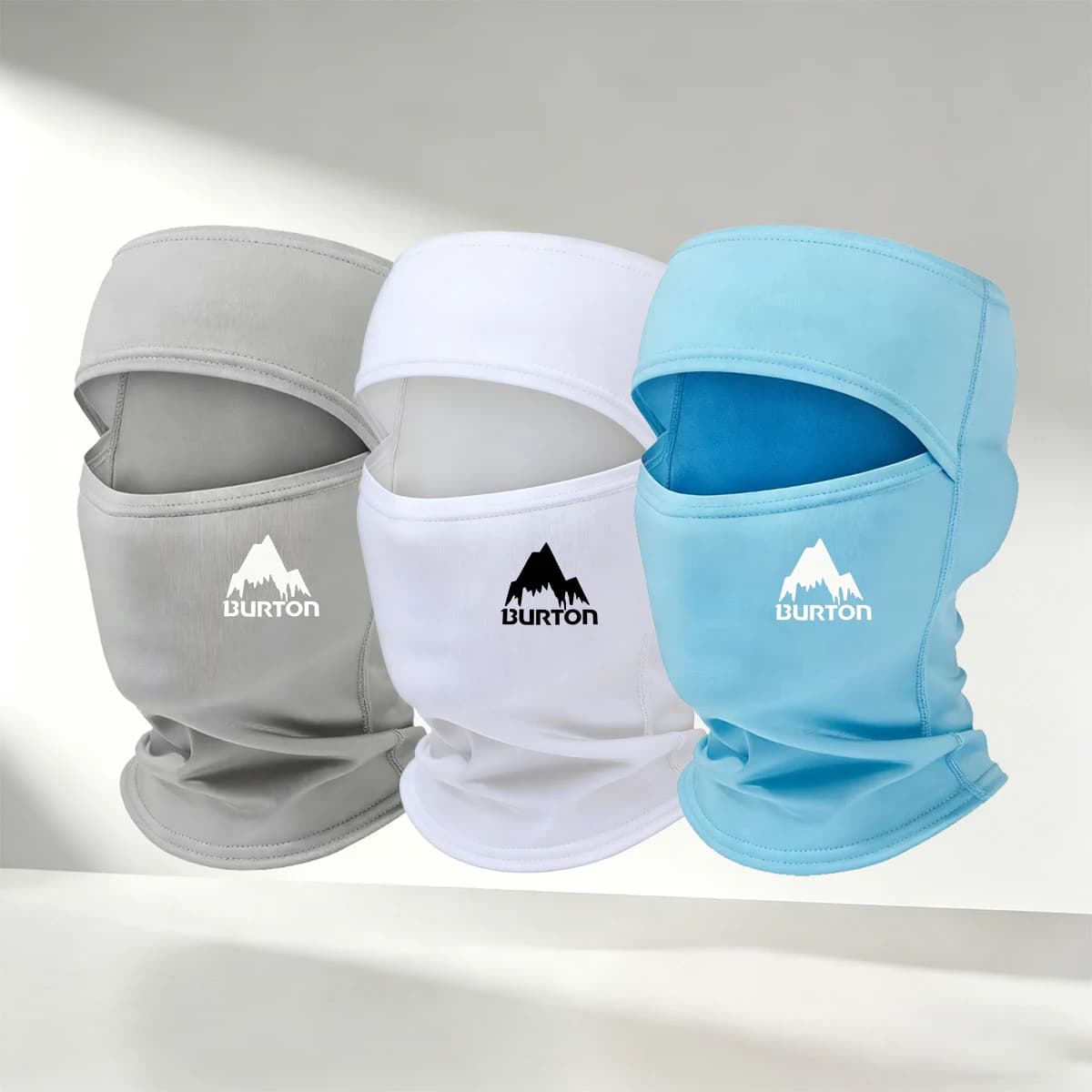 1/2/3/4/5PC Burton Mountain Logo Breathable Balaclava Windproof Full Face Sunscreen Mask