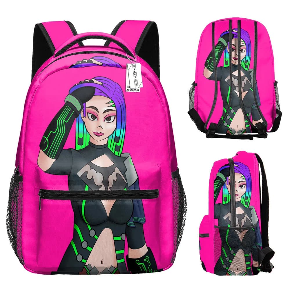 Zaini Scolastici Unisex Harajuku Kpop, Borse da Viaggio Free Fire, Zaini Impermeabili in Oxford con Stampa 3D per Notebook