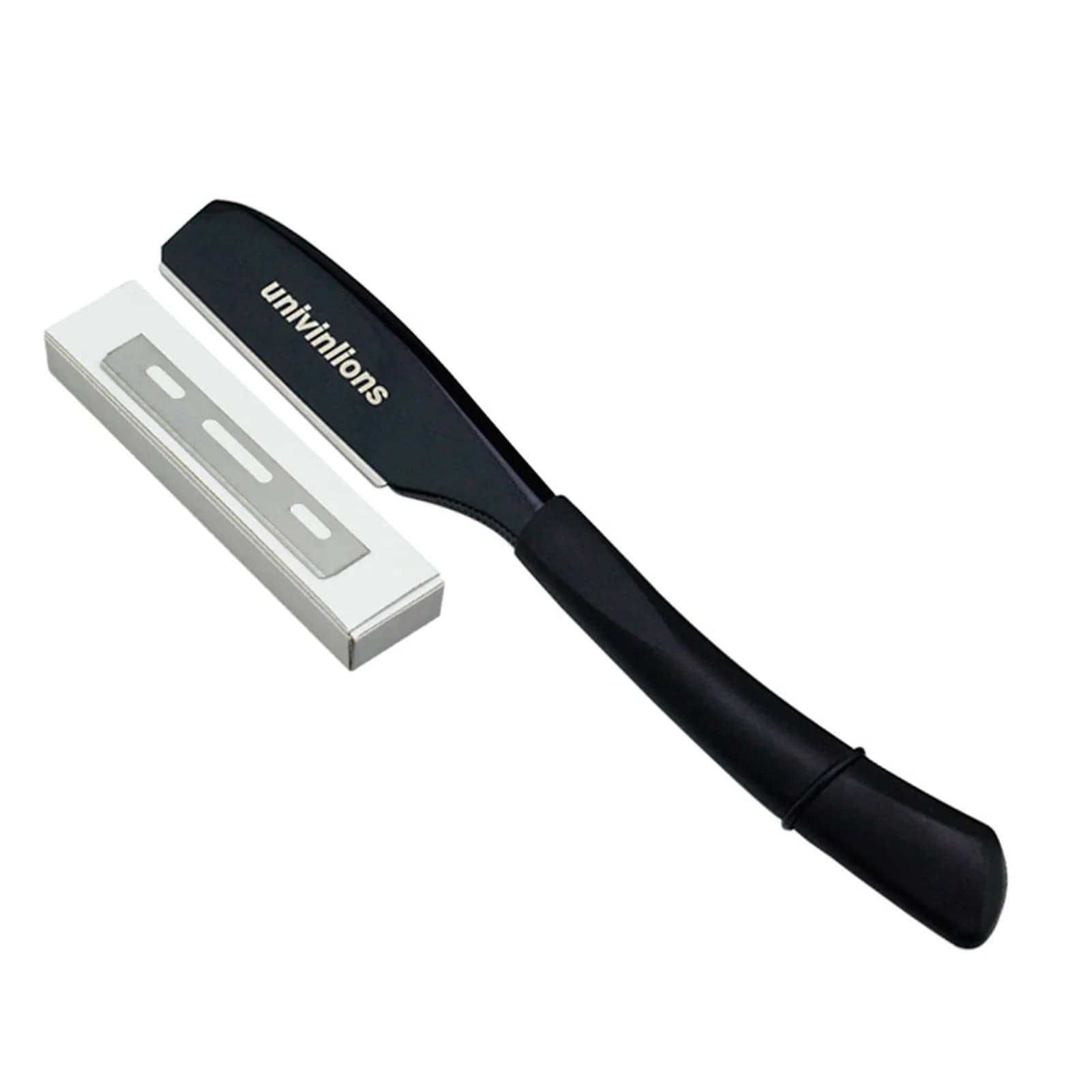 6 "1 Rasoio rotante + 10 lame Rasoio dritto Bastone Barbiere Rasatura Parrucchiere Coltello Barba Viso Ascelle Corpo Salan Depilazione