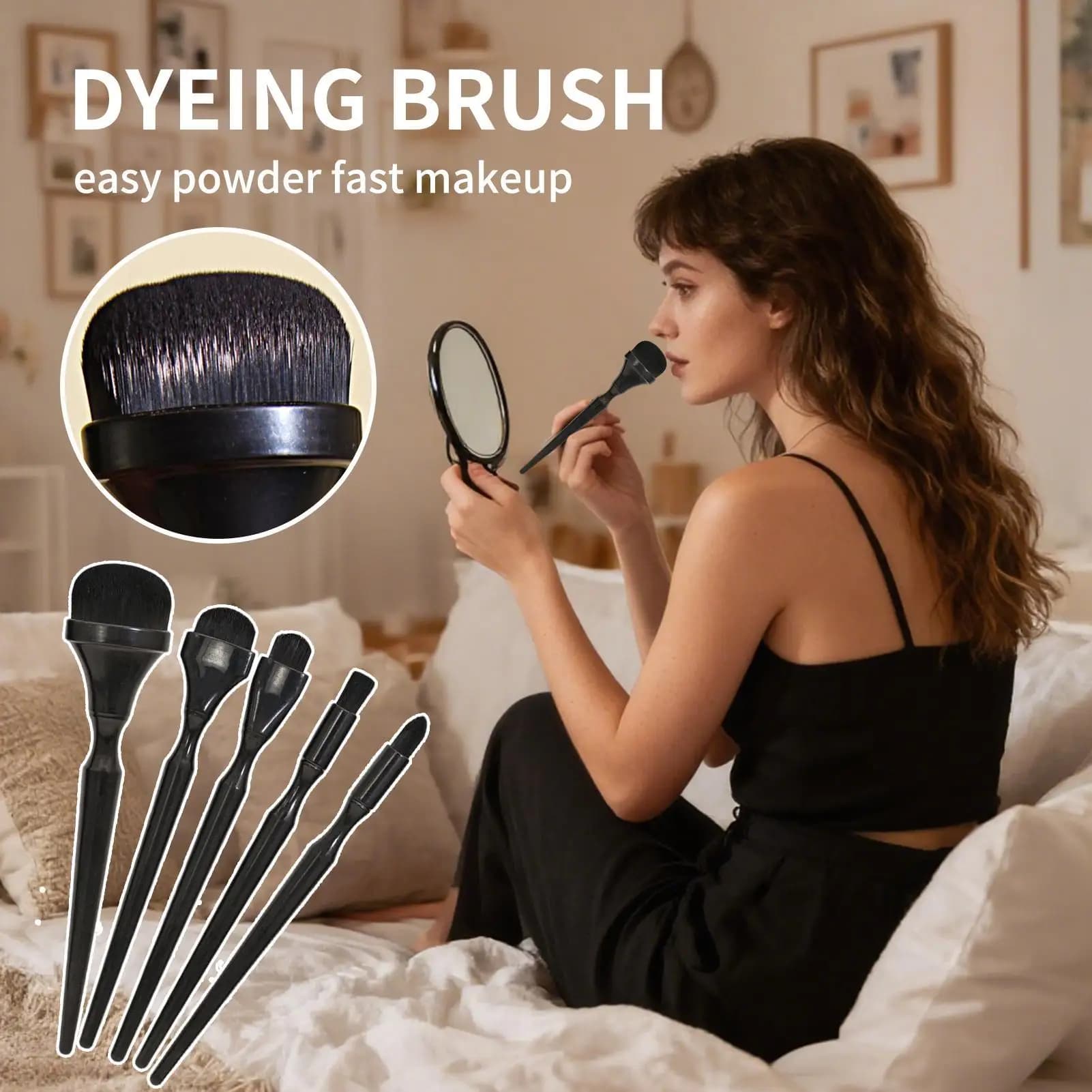 5Pcs/set Charcoal Artist Brushes set soft bristles Pastel Blending Brush wet And dry Art brush set for Art Students Teachers