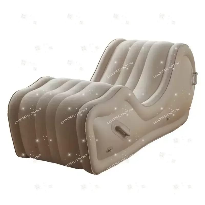 Simple fully automatic reclining lazy sofa for portable outdoors with PVC air cushion inflatable armchair