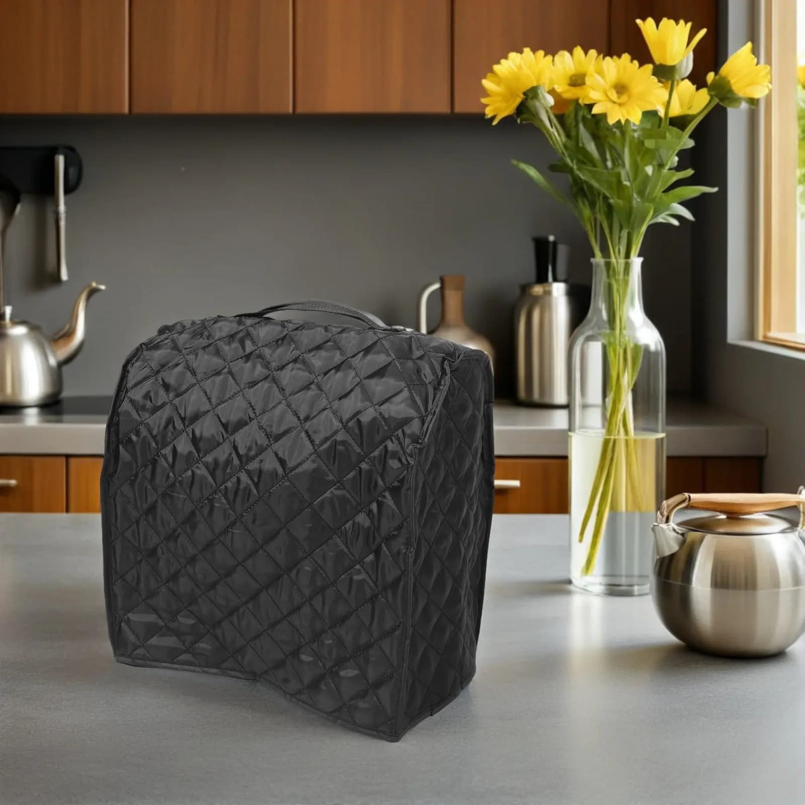Black Oxford Cloth Dustproof Blender Cover Kitchen Appliance Protector Countertop Appliance Dust Cover for Mixer Smoothie
