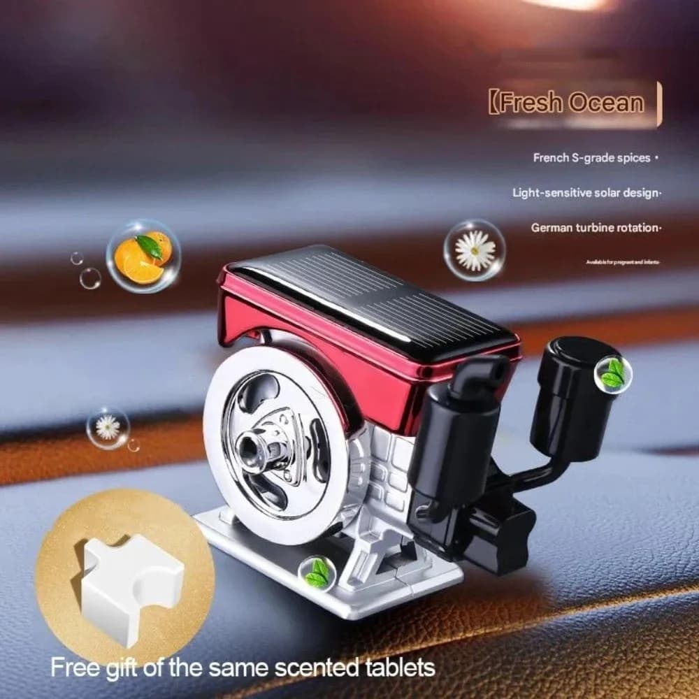 Zen Char Solar Energy Car Diffuser Ocean Gardenia Car Deodorant Perfume Tablets Perfume Diffuser Indoor Cars