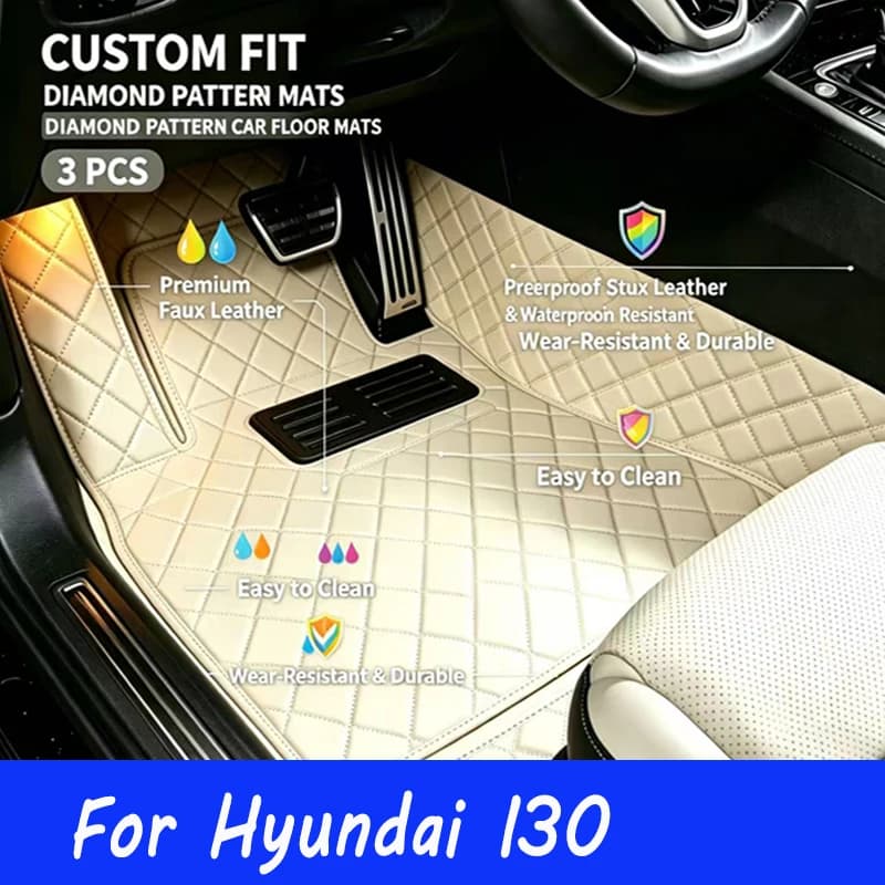 Custom Made Leather Car Floor Mats For Hyundai I30 2009 2010 2011 2012 2013 2014 2015 Carpets Rug Foot Pads
