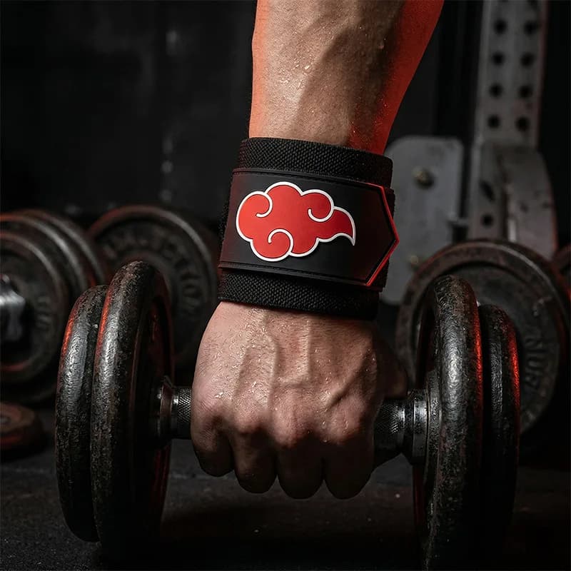 Anime 1 Pair Wristband One Piece Naruto Berserk DRAGON BALL Demon Slayer Gym Sports Weight Lifting Wrist Wraps Training Straps