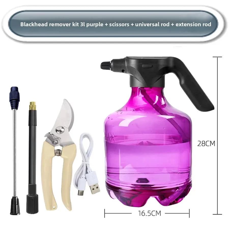 Electric spray kettle, pressure sprinkler kettle, watering flowers, household gardening spray gun, disinfection and medicine, re