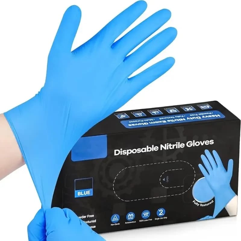 20/100PCS Guanti in nitrile monouso blu 4mil Guanti da cucina Non sterili Cucina Pulizia domestica Guanti da tatuaggio Lattice libero