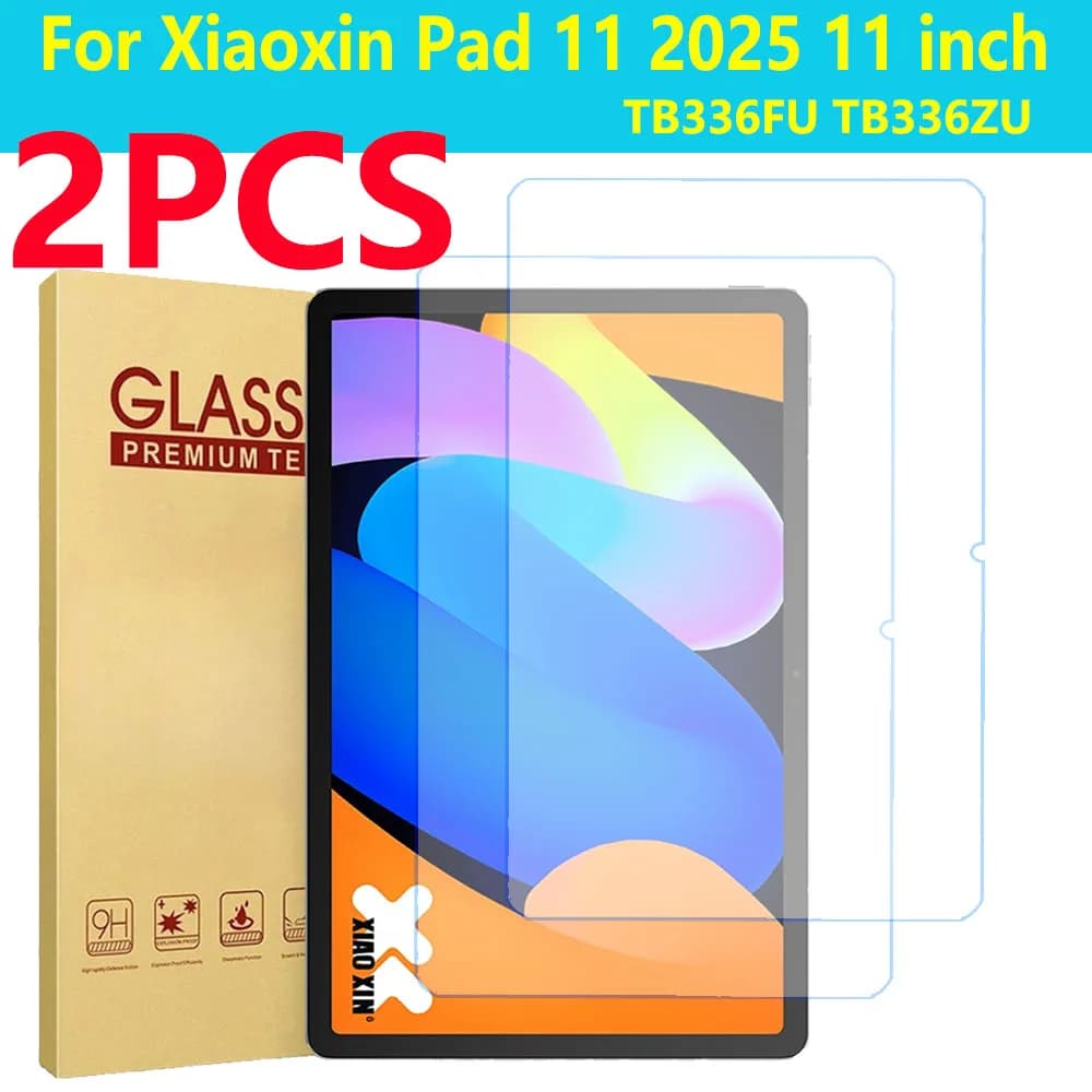 2 pezzi di protezione per lo schermo in vetro temperato antigraffio per Lenovo Xiaoxin Pad 11 2025 Pellicola protettiva da 11 pollici TB336FU TB336ZU