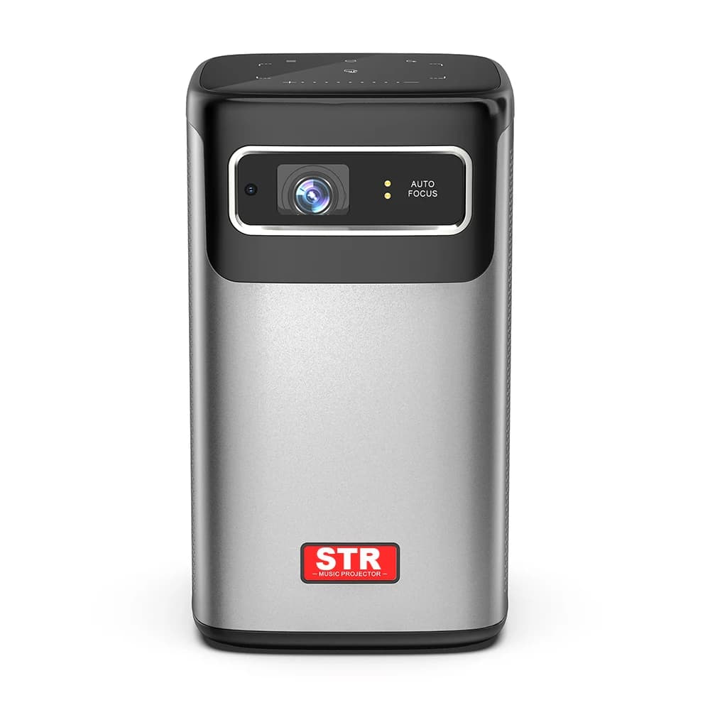 Proiettore Mini Portatile XY con Android 9.0, 180 Ansi Lumen, Batteria Integrata, Autofocus, Video 960*540P, Supporto 4K