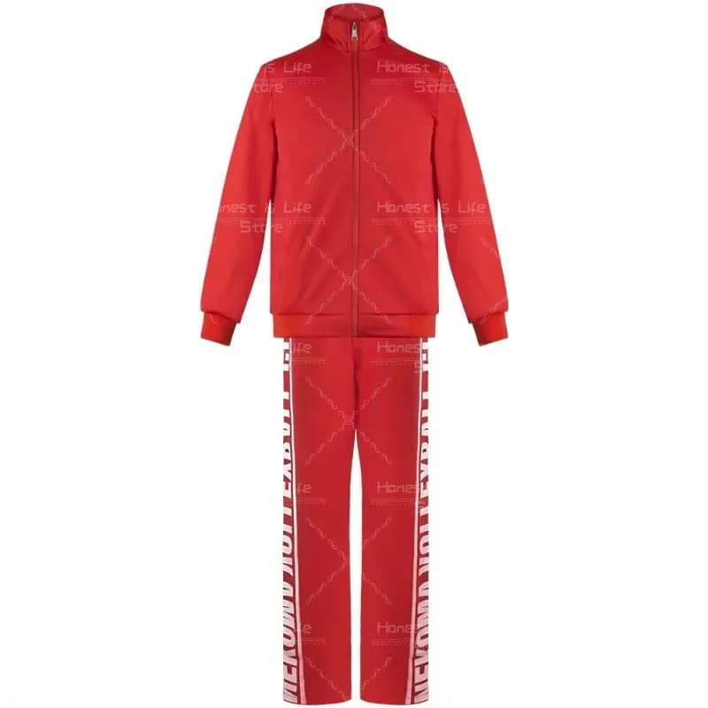 Costume Cosplay Anime Giapponese Haikyu Nekoma, Uniforme Scolastica Rossa da Uomo, Giacca e Pantaloni di Kozume Kenma, Completo per il Ruolo di Kenma