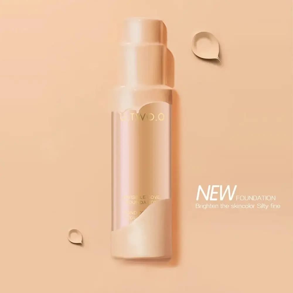 Fondotinta Liquido Leggero, Crema Base Viso, Bronzer Facciale, Contorno Viso Liquido a Copertura Totale