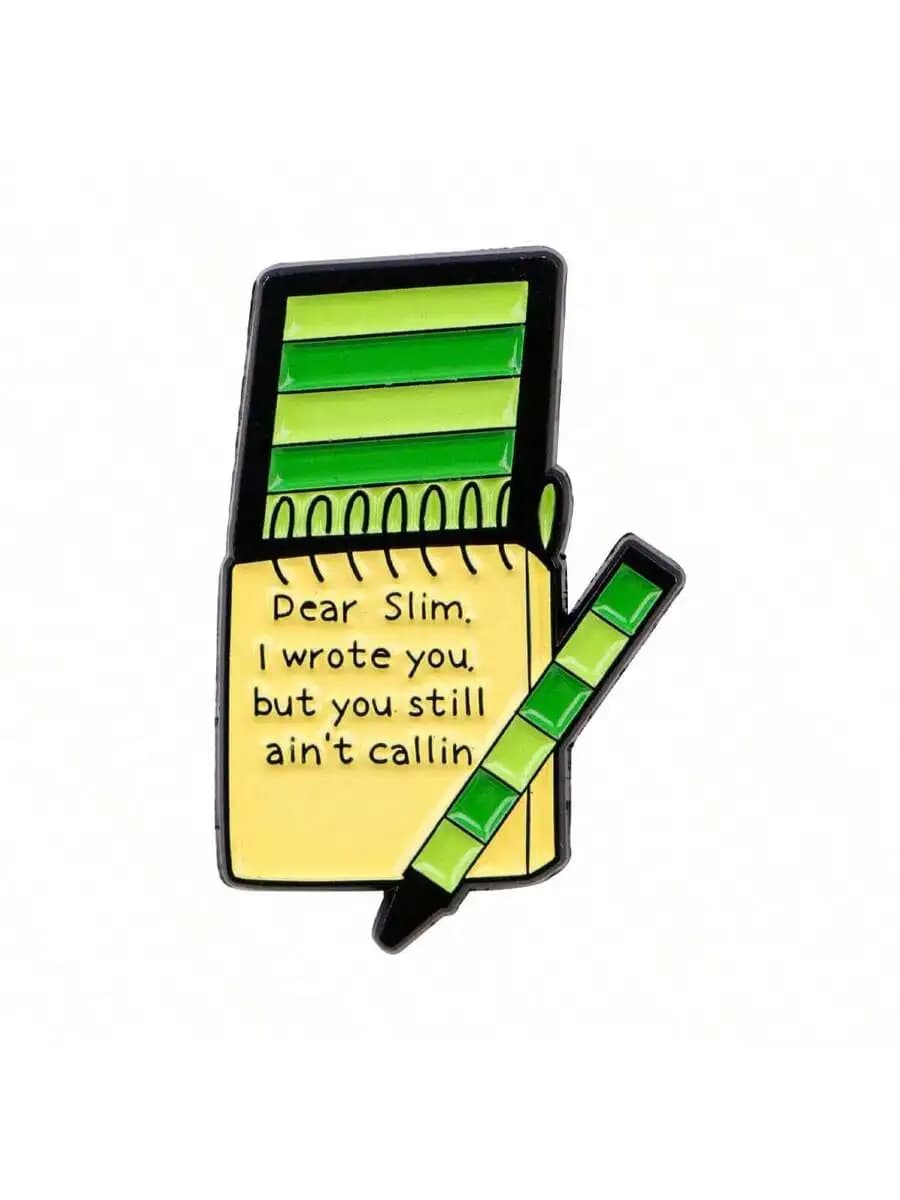 Enamel Pin Notebook Design Lapel Badge For Backpacks Bags Cool Decoration Gift