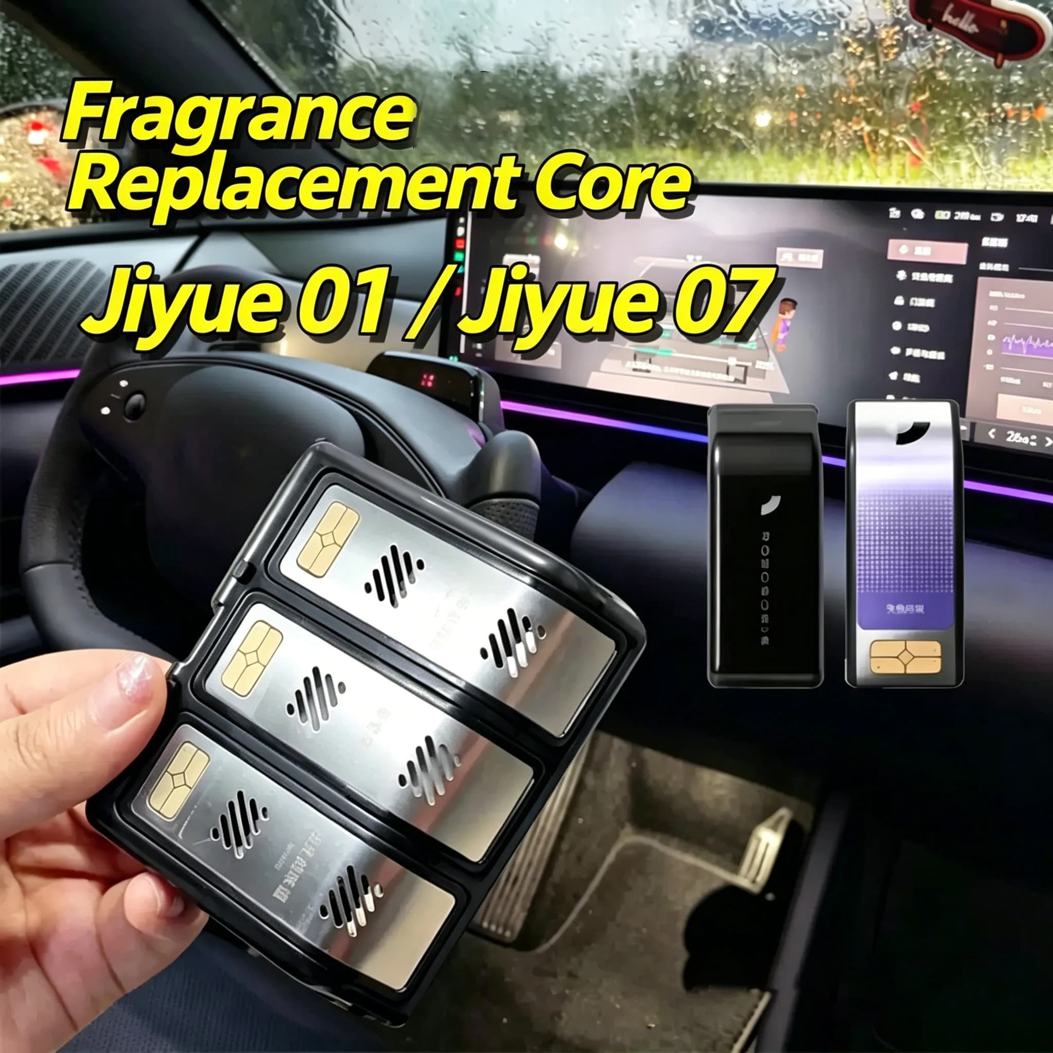 Kit Fragranza Originale OEM per Auto JIDU JIYUE 01 07 ROBO-01/07 2023 2024 2025, Kit Profumazione Ambiente, Accessori Interni