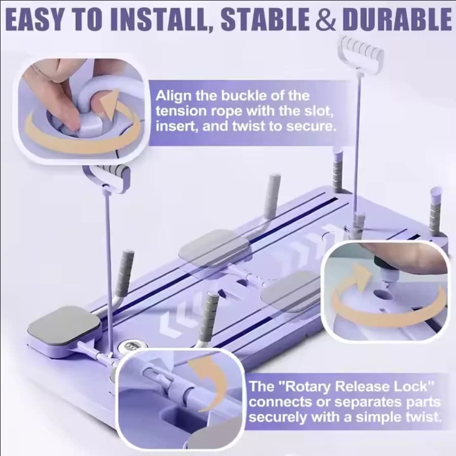 Multifunctional anti-slip handles ABS push-up table ABS abdominal roller for durable fitness exercises