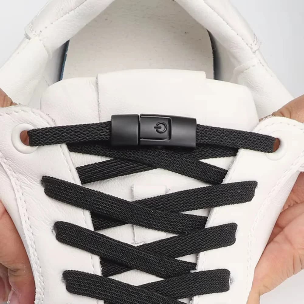 2pcs Press Lock Shoelaces Without ties Gradient Flats Elastic Laces Sneakers Kids Adult No Tie Shoe laces for Shoes Accessories