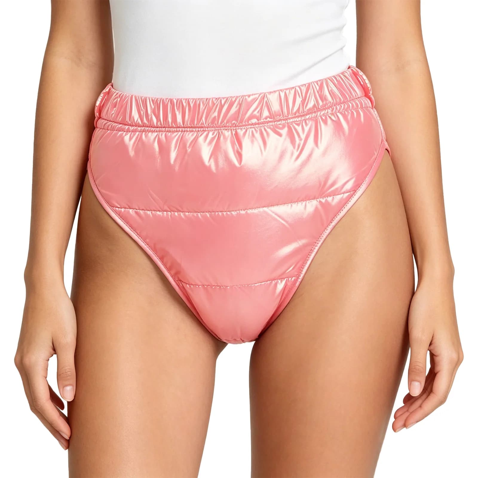 Womens Diaper Cover Adaptive Briefs Elastic Waistband with Adjustable Buttons Padded Underwear Leakproof Panties Special Clothes