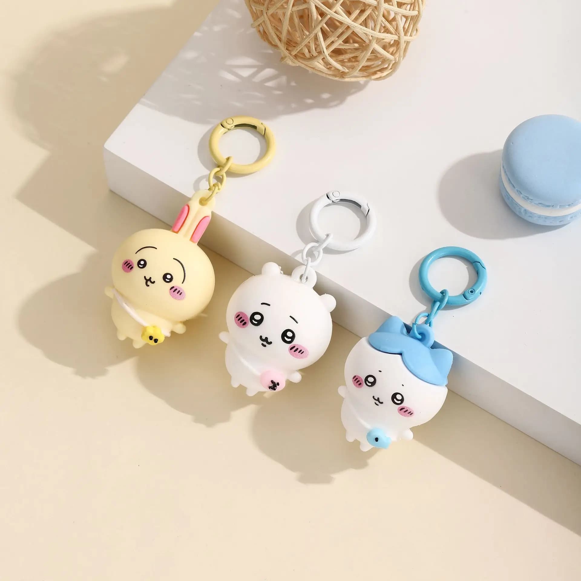 Offerta Speciale: Ciondolo Creativo Chiikawa, Simpatico Pendente 3D Usagi Hachiware, Regalo, Portachiavi, Decorazione per Borsa, Regalo di Compleanno