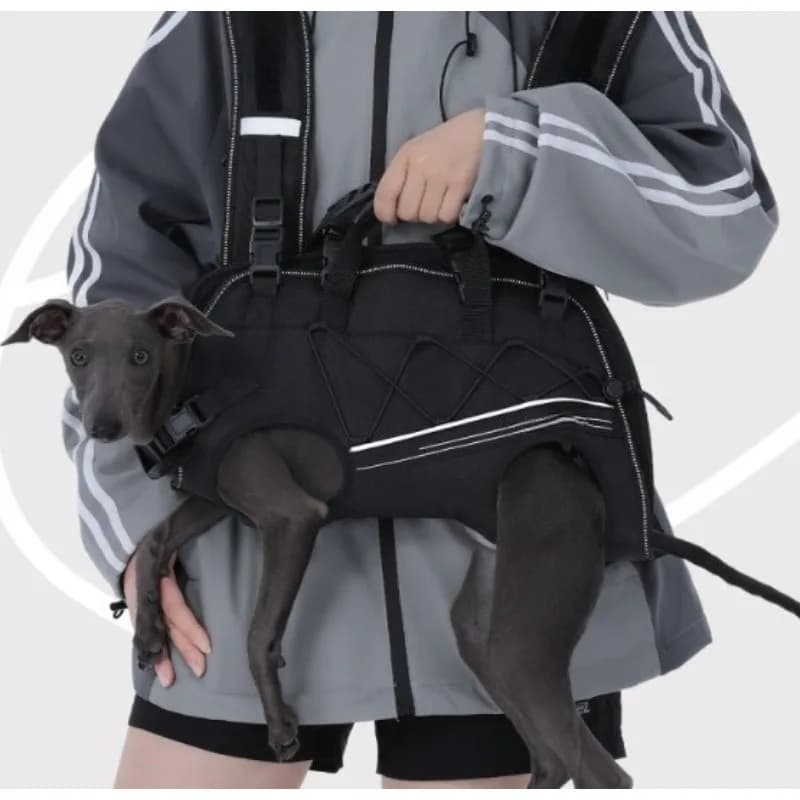 Horizontal Pet Backpack Double Shoulder Portable Travel Carrier Bag Cycling Outdoor Use for Small Medium Large Dogs
