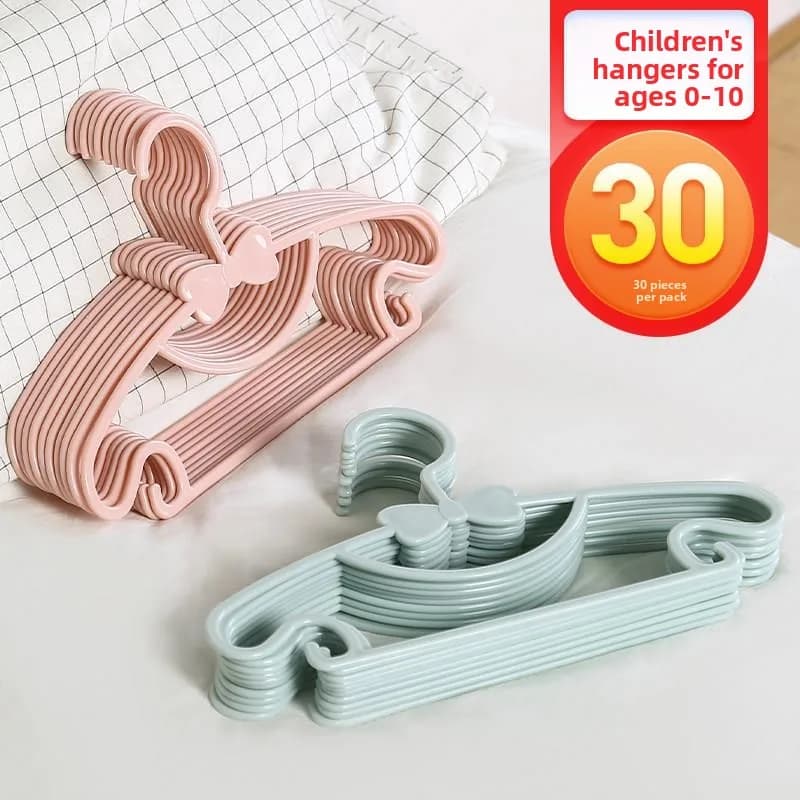 Children's Clothes Hanger Baby Hanging Clothes Hanger Home Use Clothes Drying Rack Cute Small Clothes Hanger Retractable Seam...