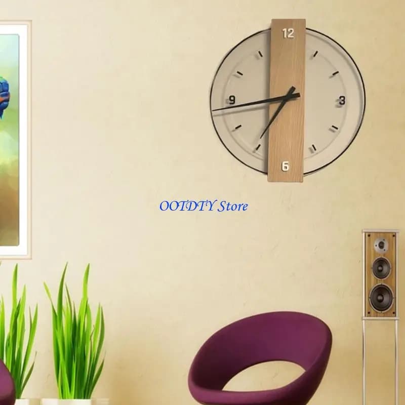 367A Wall clock Quiet decorative clock, battery powered, modern wall decorations for living room, kitchen,