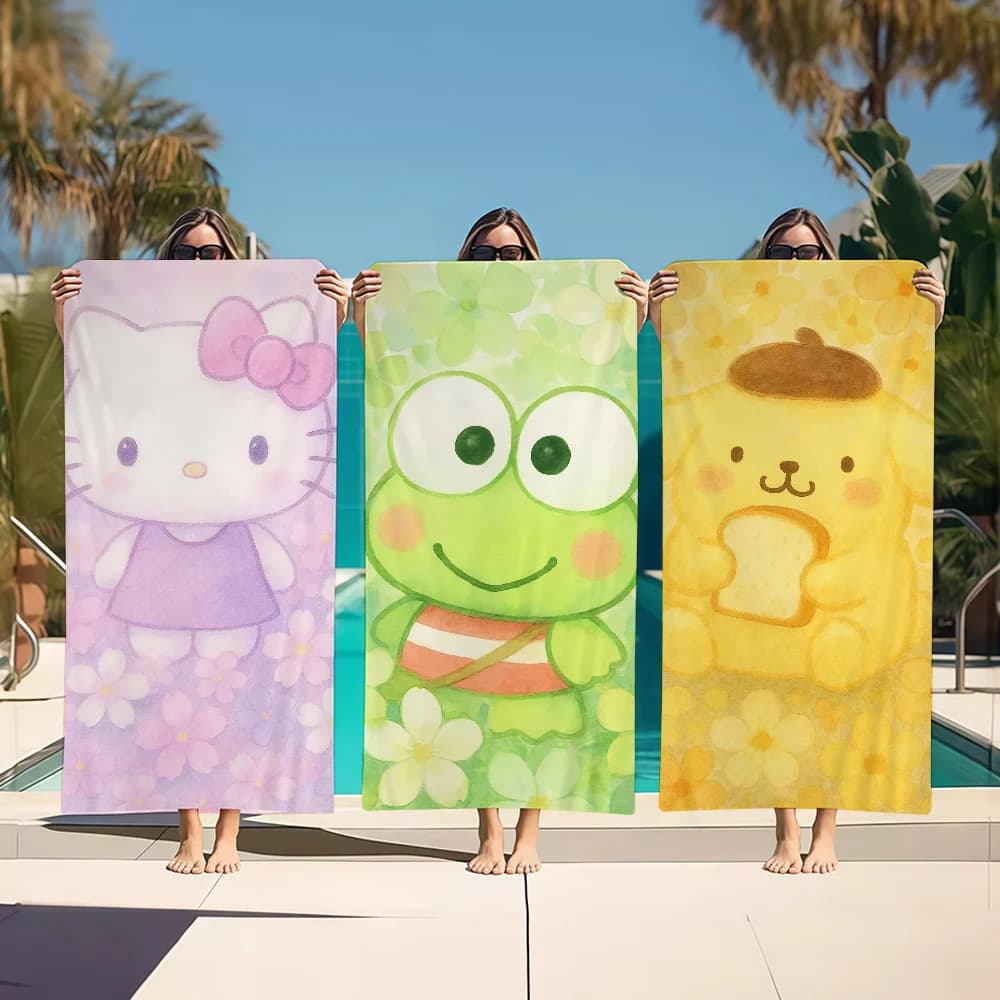 SRO Beautiful Towel Fabric Bathrobe, Fast Drying, Lightweight, Portable, For Camping, Family, Pool, Travel
