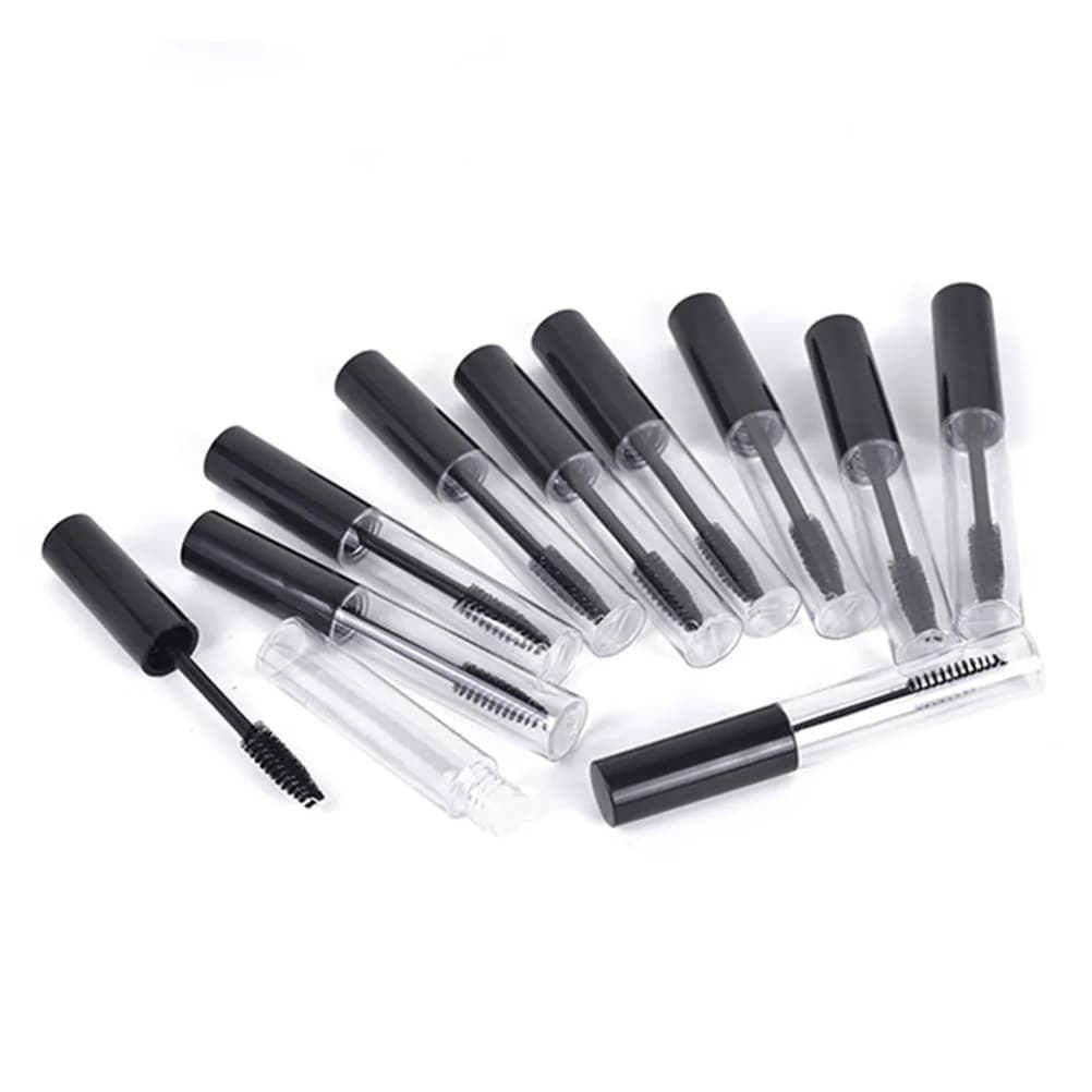 6Pcs 1Ml Empty Eyelash Mascara Tube Container Transparent Travel Size for DIY Mascara Eyelash Cream Sample Bottle