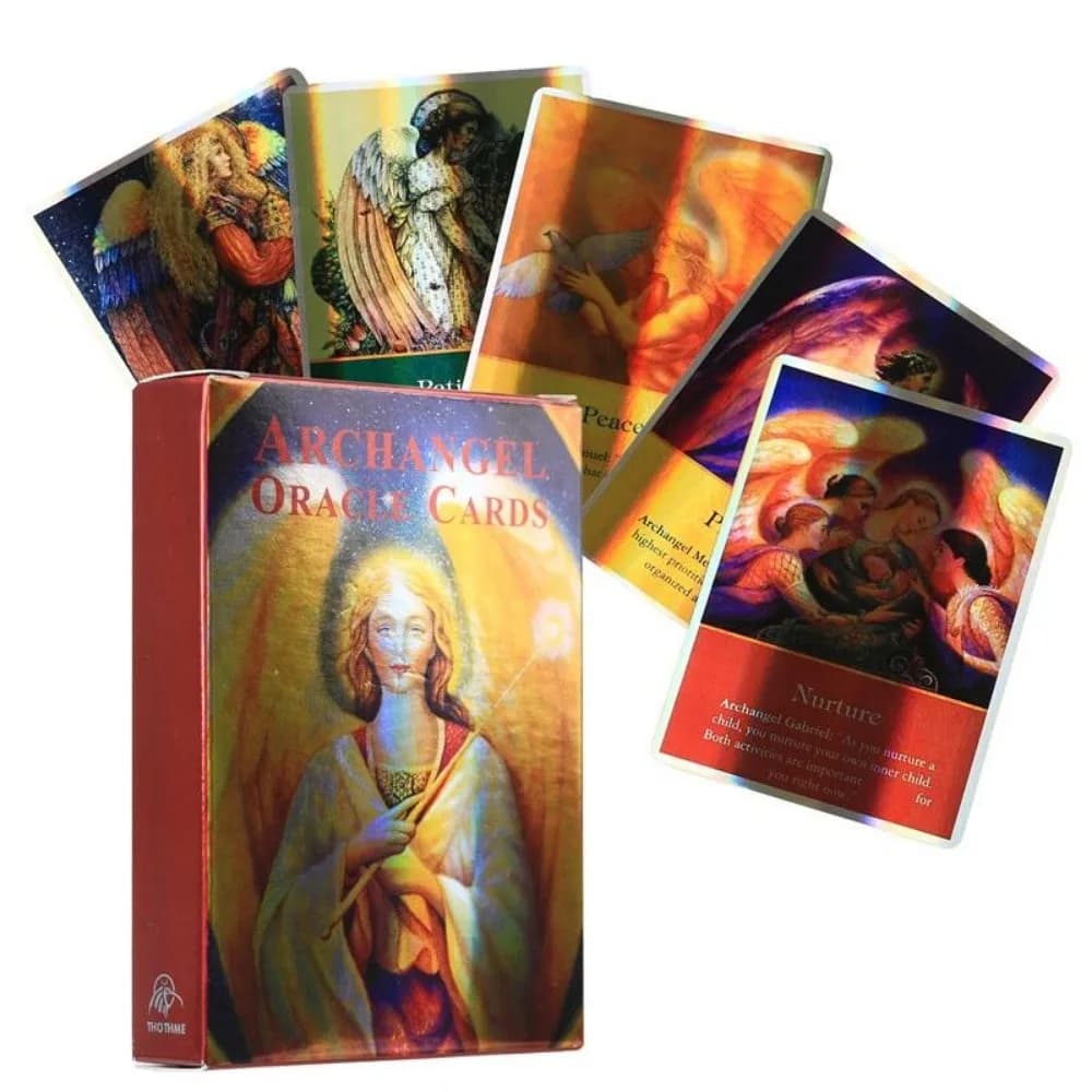 Carte Oracle dell'Arcangelo laser Carta per divinazione del destino