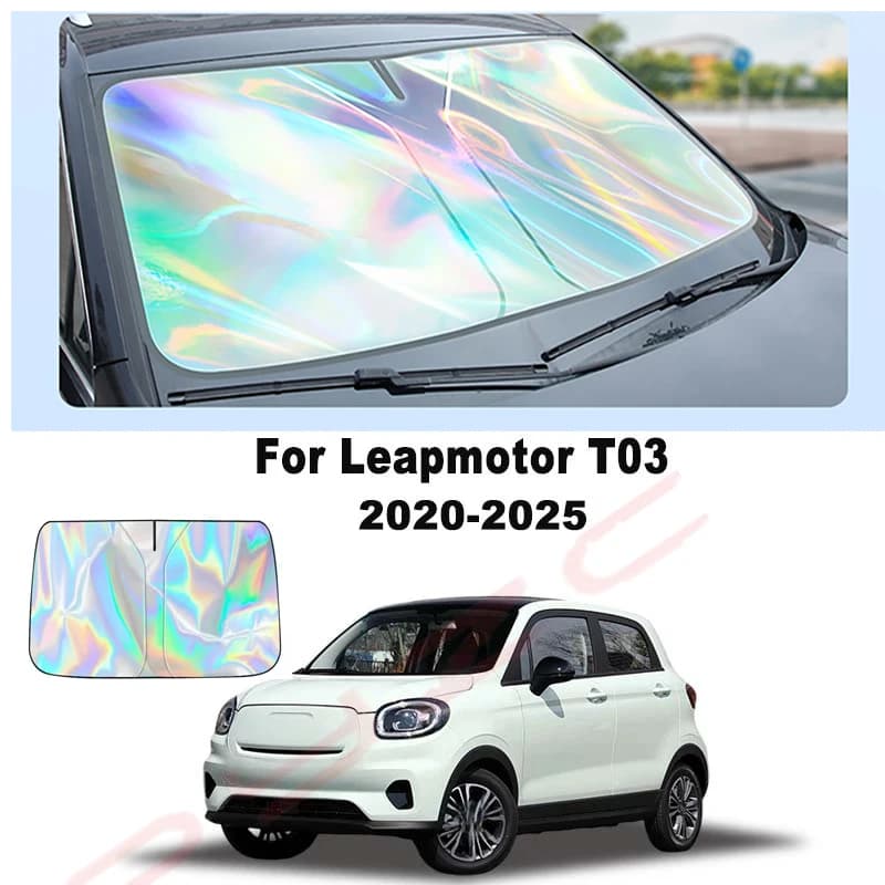 For Leapmotor T03 2020-2025 Car Windshield Sunshade Cover Front Window Sun Shade Visor Auto Interior UV Protection