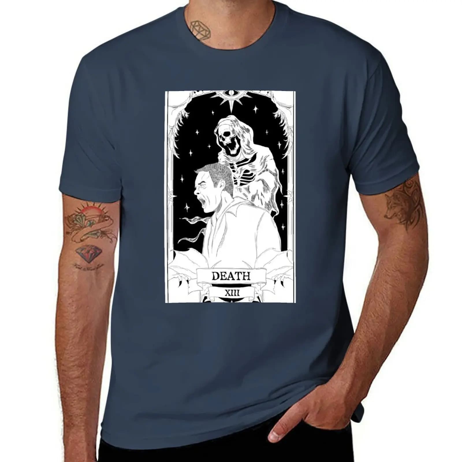 HBO - (DEATH) Card BARRY Tarot T-Shirt T-shirt sportiva leggera da corsa