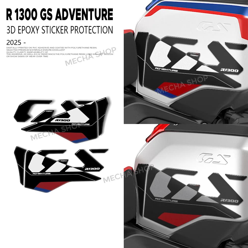Accessori R1300GSA: Kit Protezione Serbatoio Moto 3D in Resina Epossidica, Adesivo Antigraffio per R 1300 GS ADV 2025