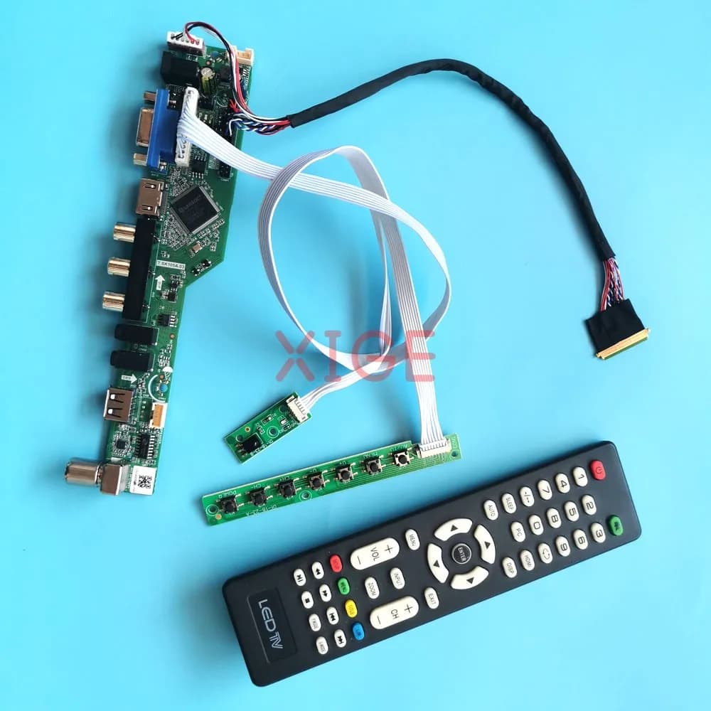 Per B156XW04 V0/V1 B156XW04 V5/V6 Scheda Controller Driver 1366x768 15.6 "HDMI + VGA + AV + USB Schermo Del Computer Portatile TV Analogica 40 Spille LVDS Kit