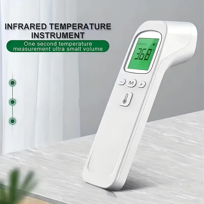 Medical temperature test kit Infrared thermometer Contactless front thermometer or digital Oxymeter for blood oxygen from LED finger