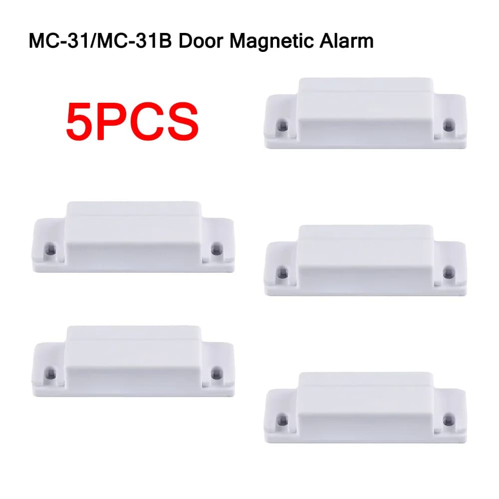 5PCS MC-31/MC-31B Porta Allarme magnetico Porta e finestra Rilevatore magnetico Porta Interruttore magnetico Sensore Reed