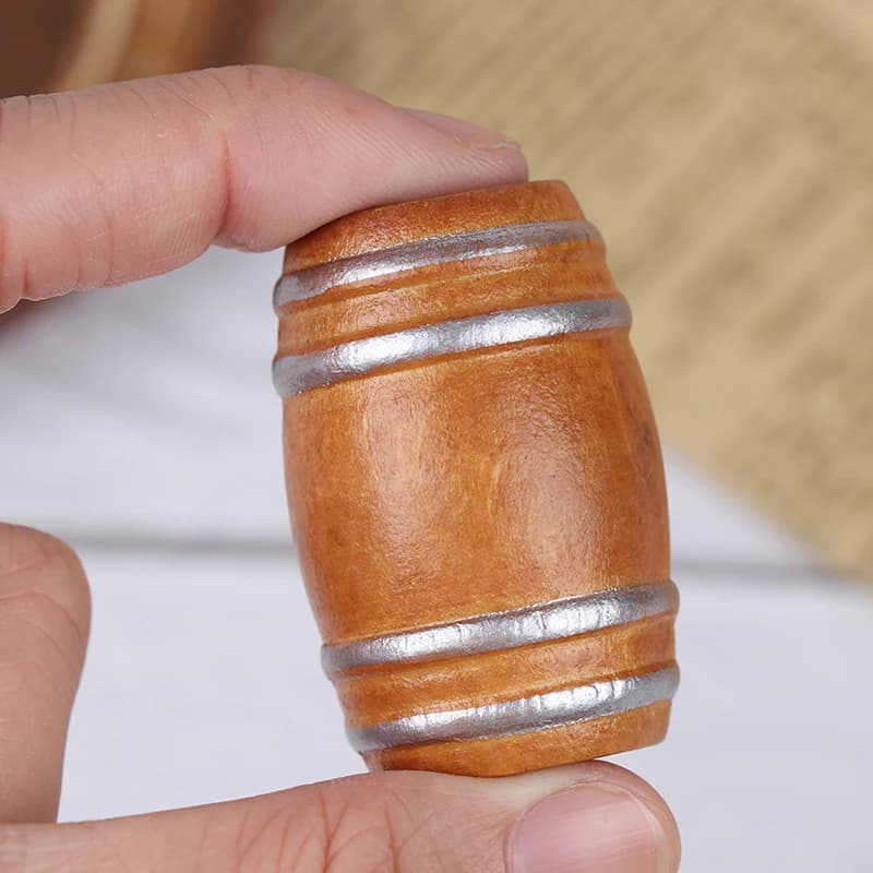 1Pcs Wooden Red Wine Barrel Miniature Mini Wooden Red Wine Miniature Beer Beer Cask Beer Keg For Dolls House Decoration