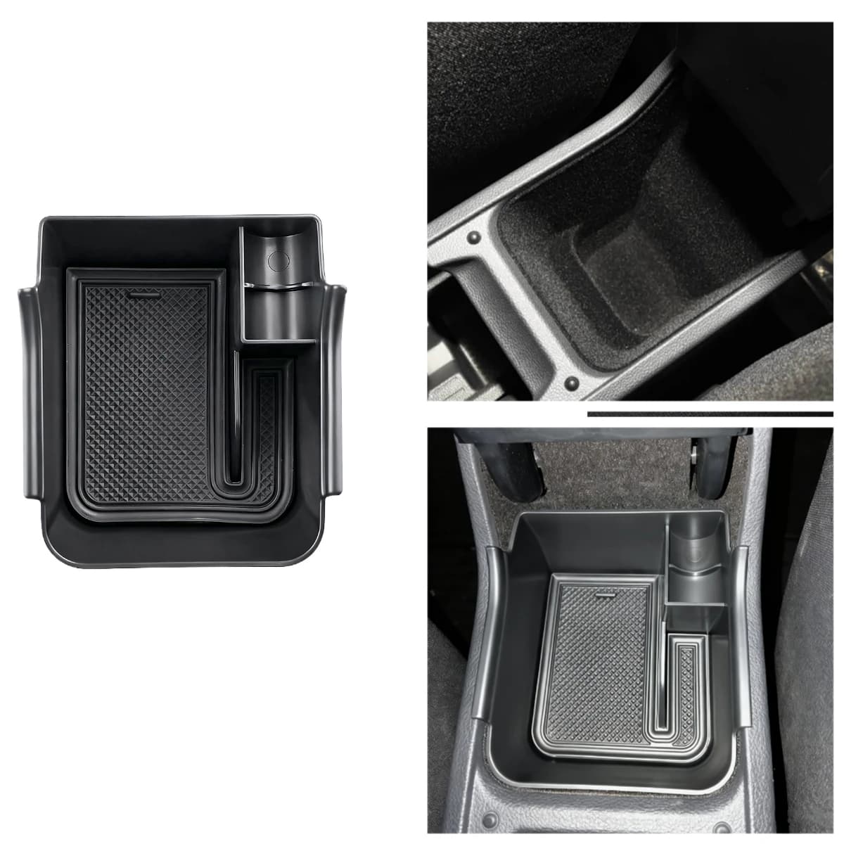 Auto Bracciolo Scatola di Immagazzinaggio per VW Volkswagen Polo MK6 2018 2019 2020 Contenitore di Controllo Centrale Stivaggio Riordino Auto Organizer Vassoio