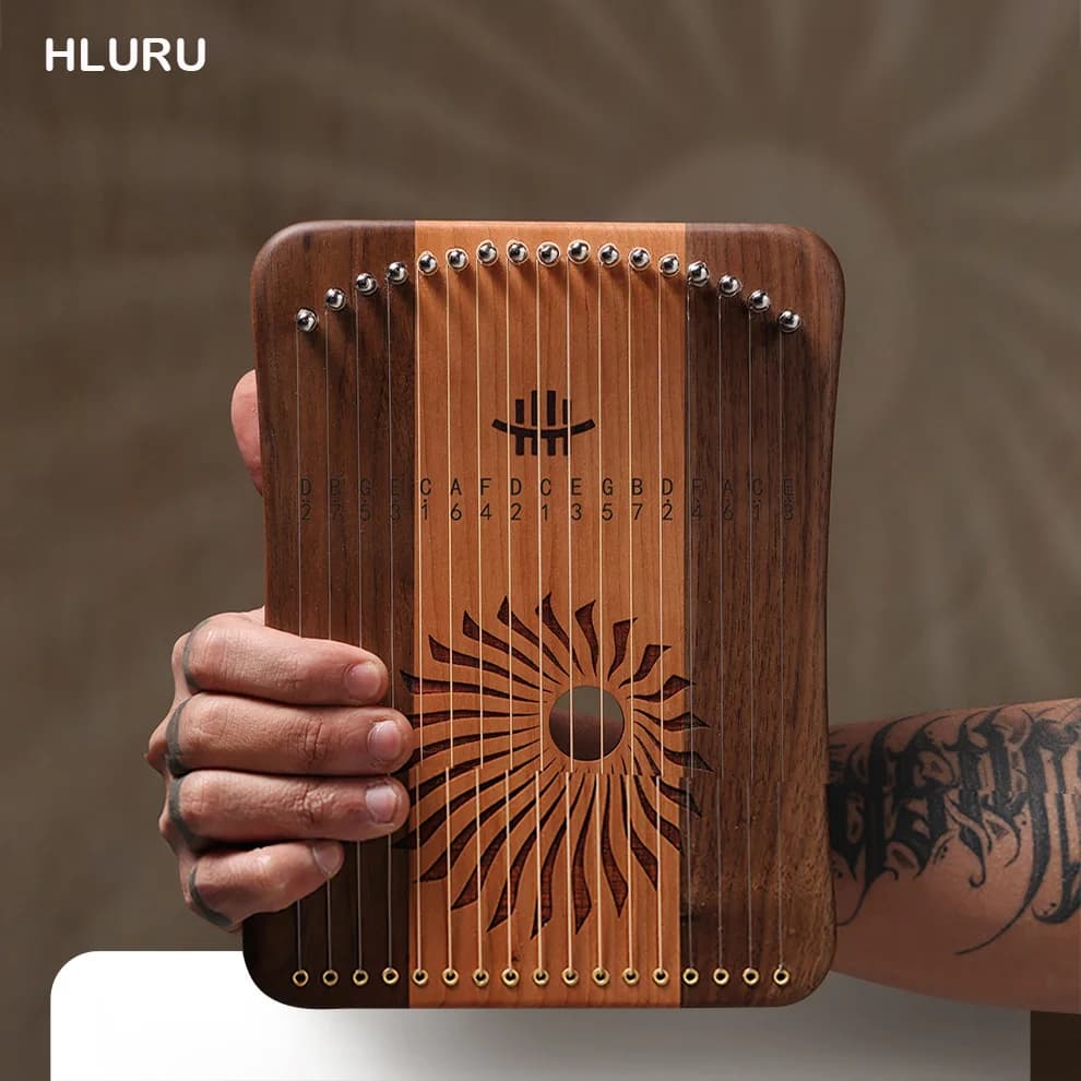 HLURU 17/31 Corde Lira Arpa Tenuto Pianoforte Per Bambini Primi Giocattoli Musicali Educativi Dito Che Gioca Strumento A Tastiera Con Raccordi