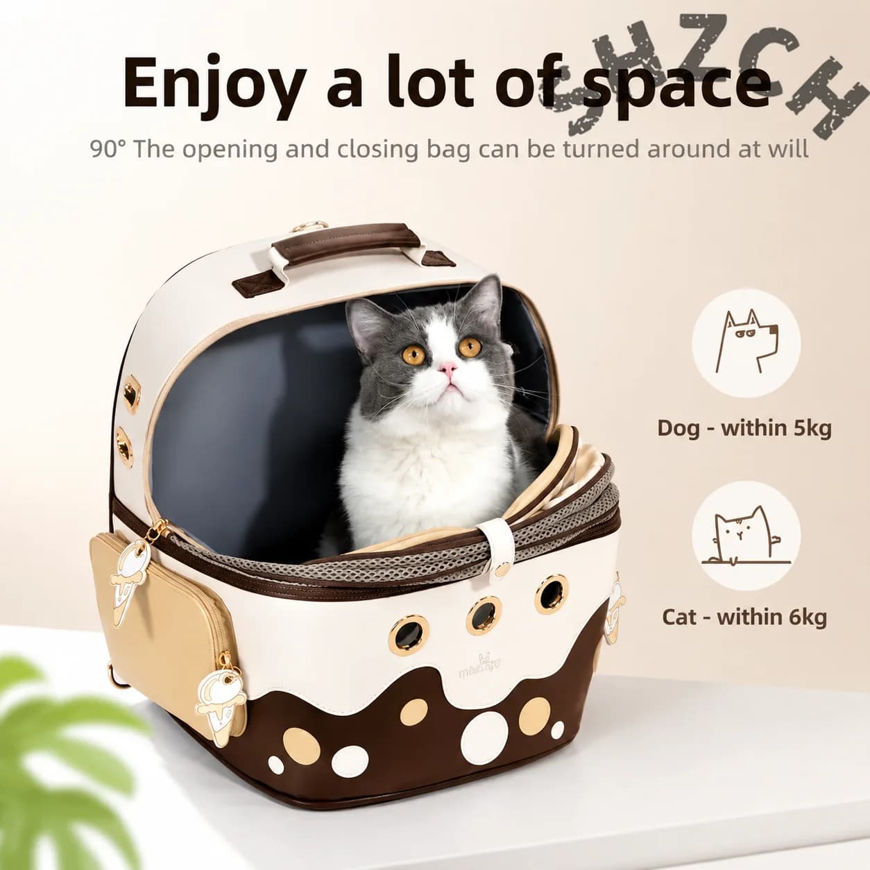 Breathable Portable Pet Carrier Backpack for Cats and Dogs – Double-Shoulder Design for Outdoor Travel