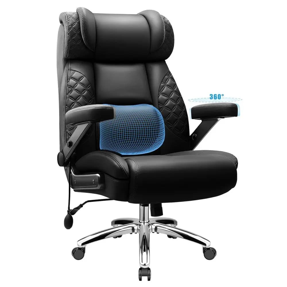 Sedia da Ufficio Alta, Sedia da Scrivania per Persone Robuste, Sedia da Gaming Executive Oversize, Ergonomica Extra Larga 500LBS