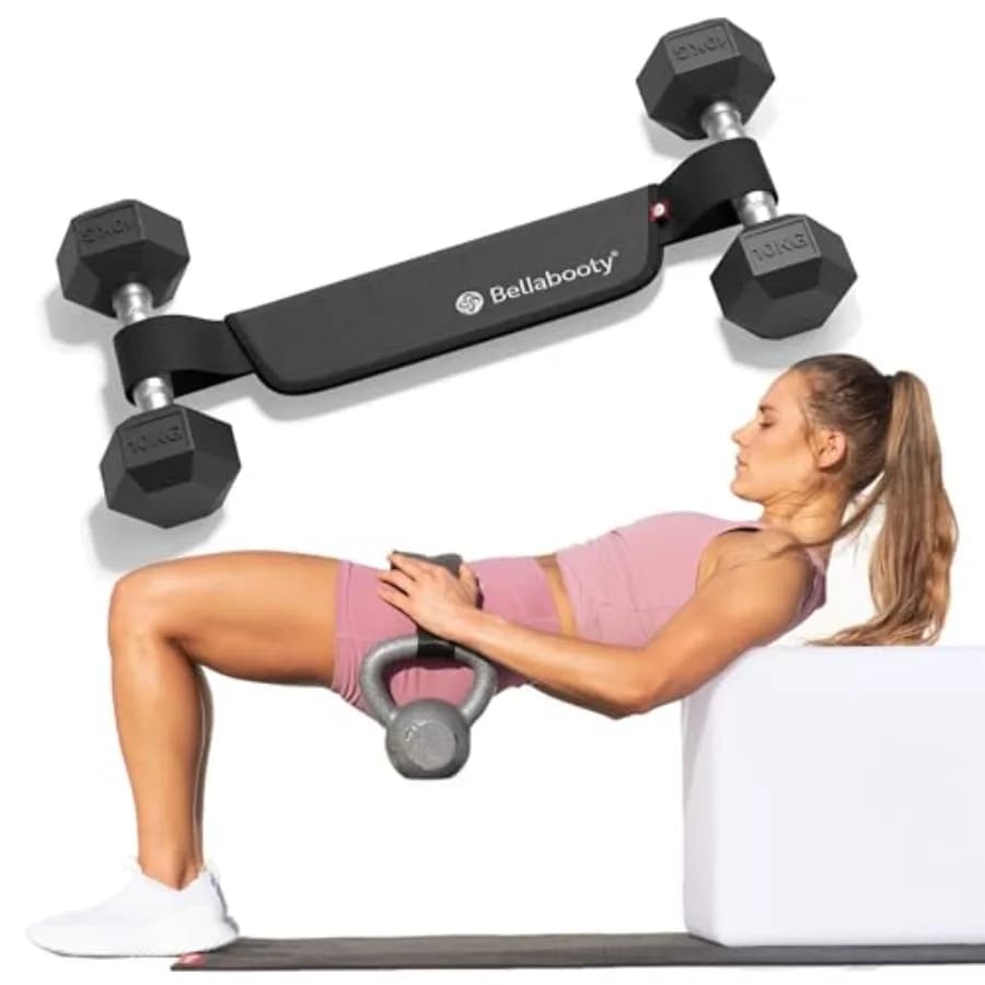 Cintura Regolabile per Hip Thrust e Allenamento Glutei - Cuscinetto di Supporto Premium per Donne - Attrezzatura Versatile per Palestra Domestica