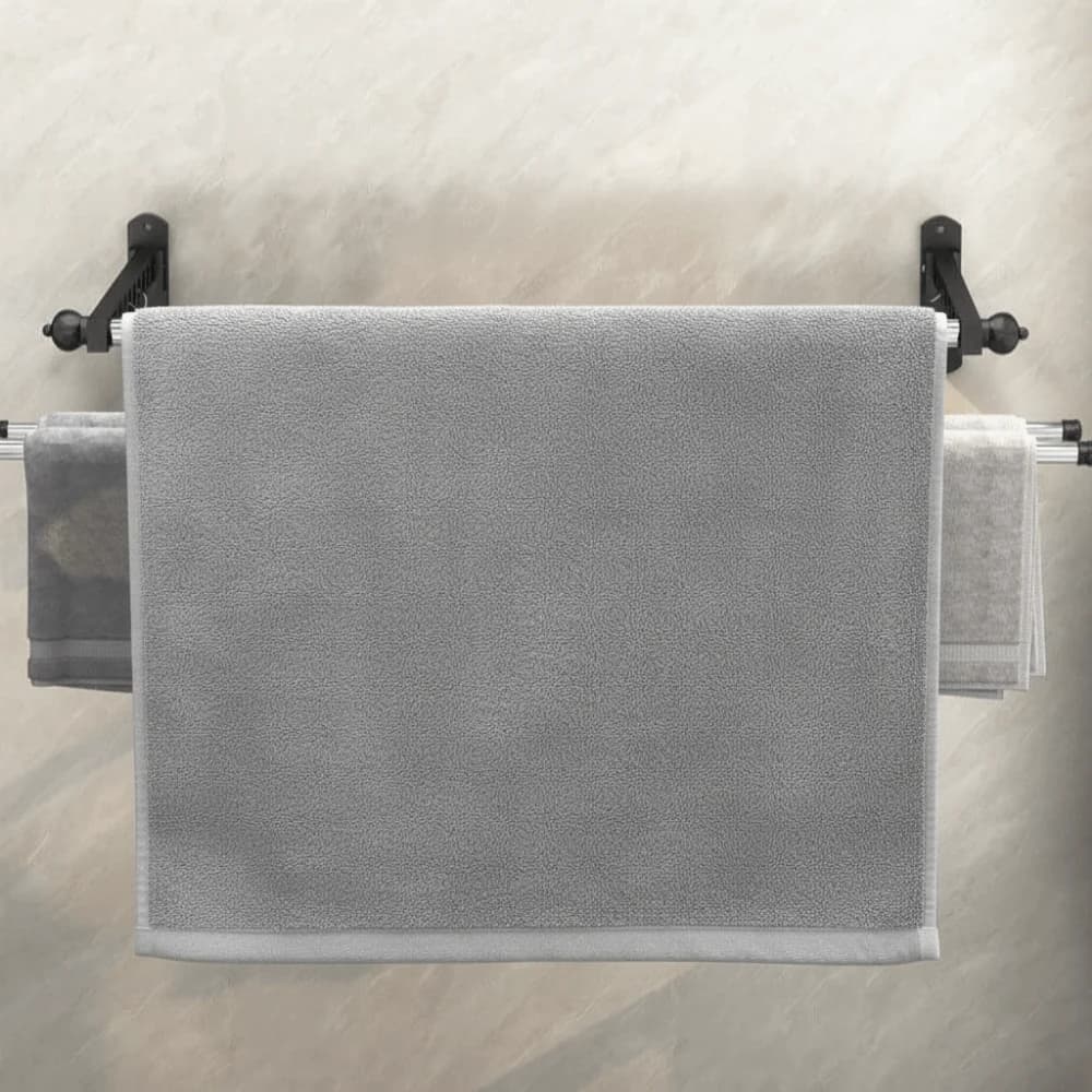 Wall coat hanger 6/8/10 holes Stainless steel rod without drilling Foldable storage for dormitory