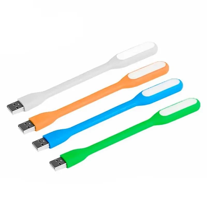10 pezzi Mini U di colore casuale ​ Lampada da Lettura LED SB 5V, Luce Notturna LED, Lampada da Scrivania Flessibile per Protezione Occhi, Power Bank Integrato