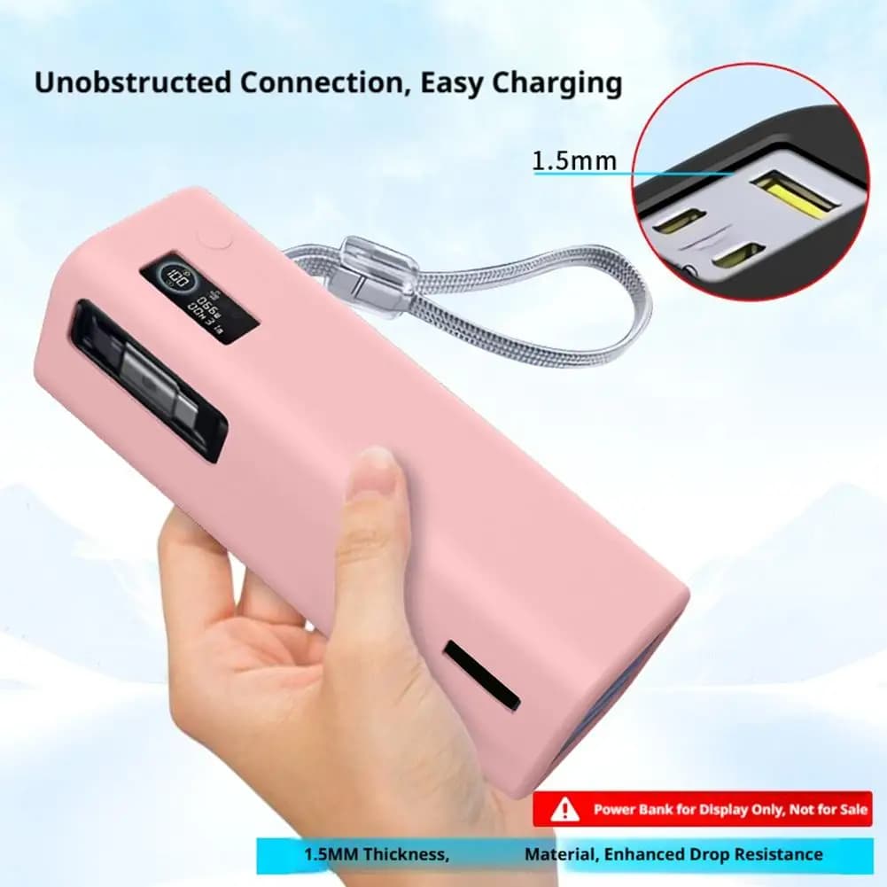 Custodia in silicone per caricabatterie portatile Baseus 25000mAh antigraffio 360 ° Custodia Protettiva da Viaggio per il Trasporto