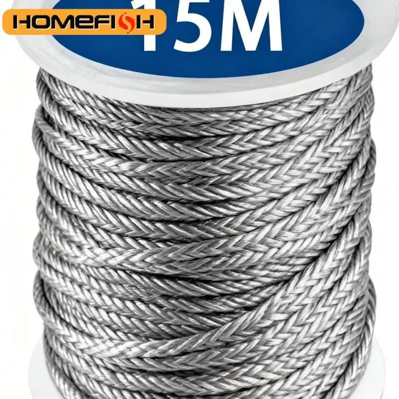 15m Stainless Steel Cable Cables Garden Cable for Heavy Duty Balcony Farm Fence Spool 304 PVC Coating