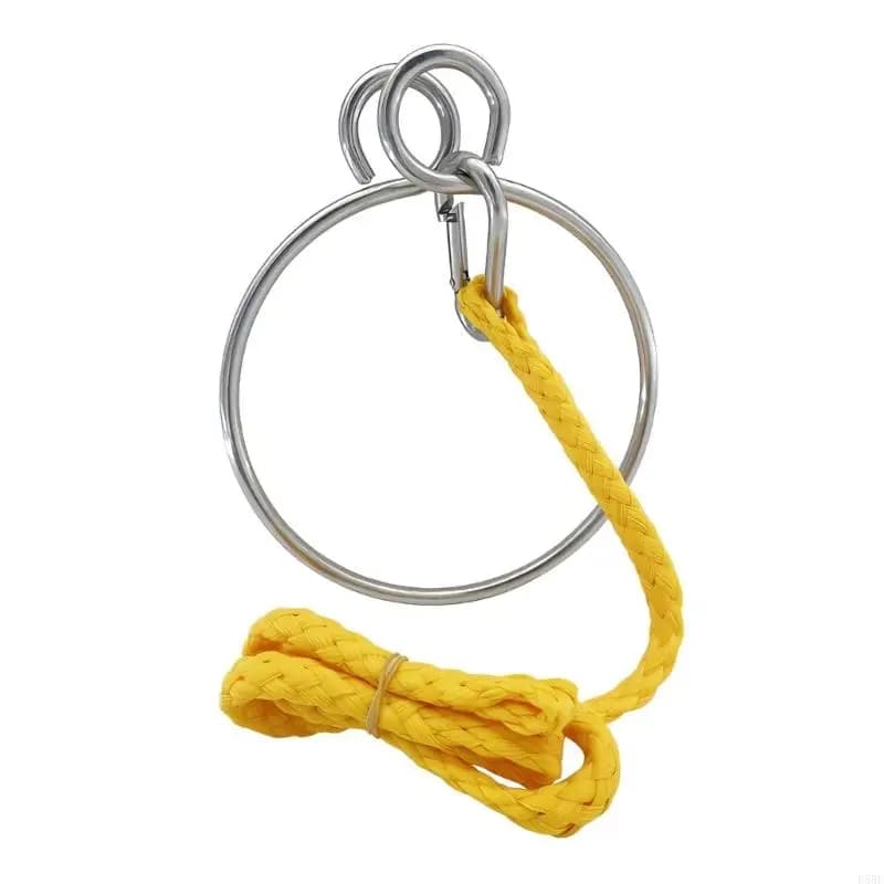 D5BE Anelli per ancore a vela per barche in acciaio inossidabile Set Ancore marine Sistema recupero Anelli Corda Accessori