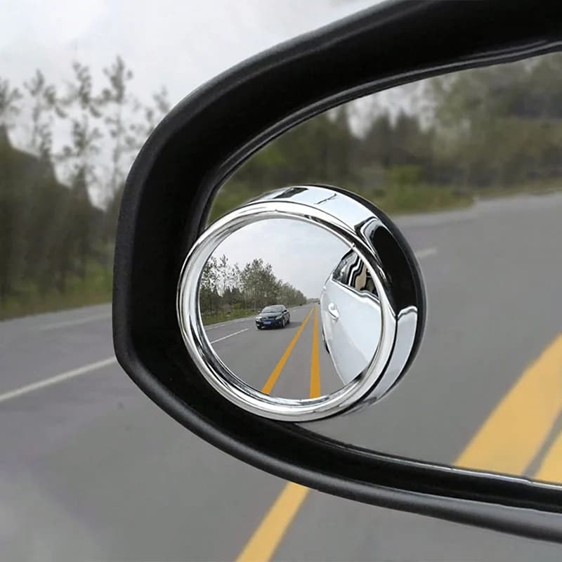 2PCS Convex Blind Spot Mirrors, 360° Adjustable HD Wide Angle Rear View Mirror Stick On for Car Truck SUV
