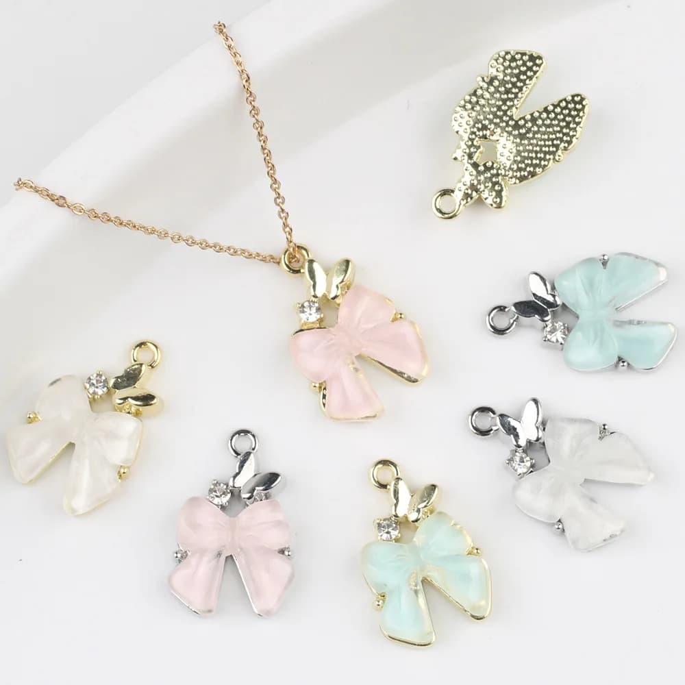 10 pz/lot 19*13 MILLIMETRIES In Strass Resin Zinc Alloy Inlaid Arch Pendants And Pendants of Pendants for the World Bracelet Necklace