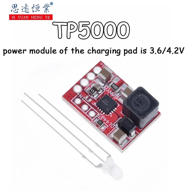 Scheda di ricarica TP5000, modulo di alimentazione 3.6/4.2V, circuito di gestione della carica per batterie al litio 1A e batterie al litio ferro fosfato