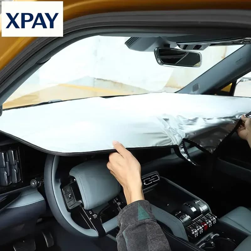 Auto Nuovo Per BYD Equation Leopard 5 23-26 nastro d'argento Auto Parabrezza Anteriore Parasole Protezione Solare Visiera Parasole Accesso Interno