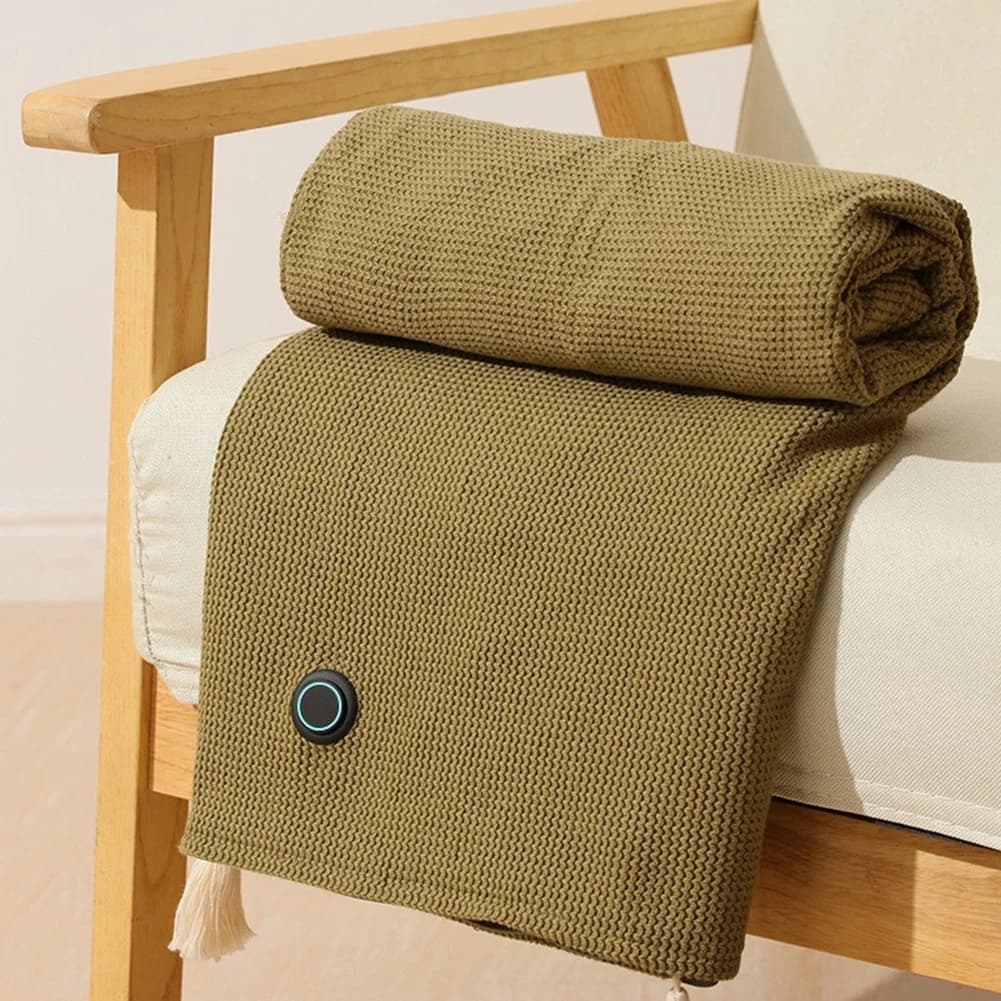 Wearable USB Electric Heated Blanket 3 Heating Levels Heating Electric Blanket Shawl Heated Shawl for Home Office